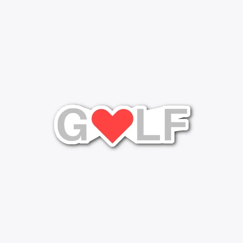 Love Golf Sticker