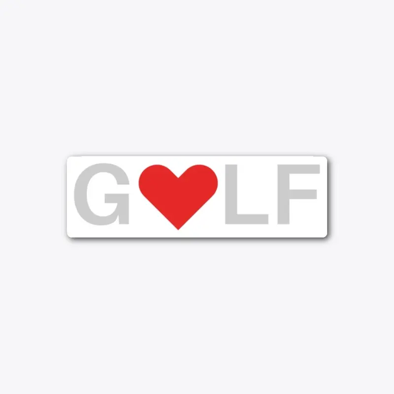 Love Golf Sticker